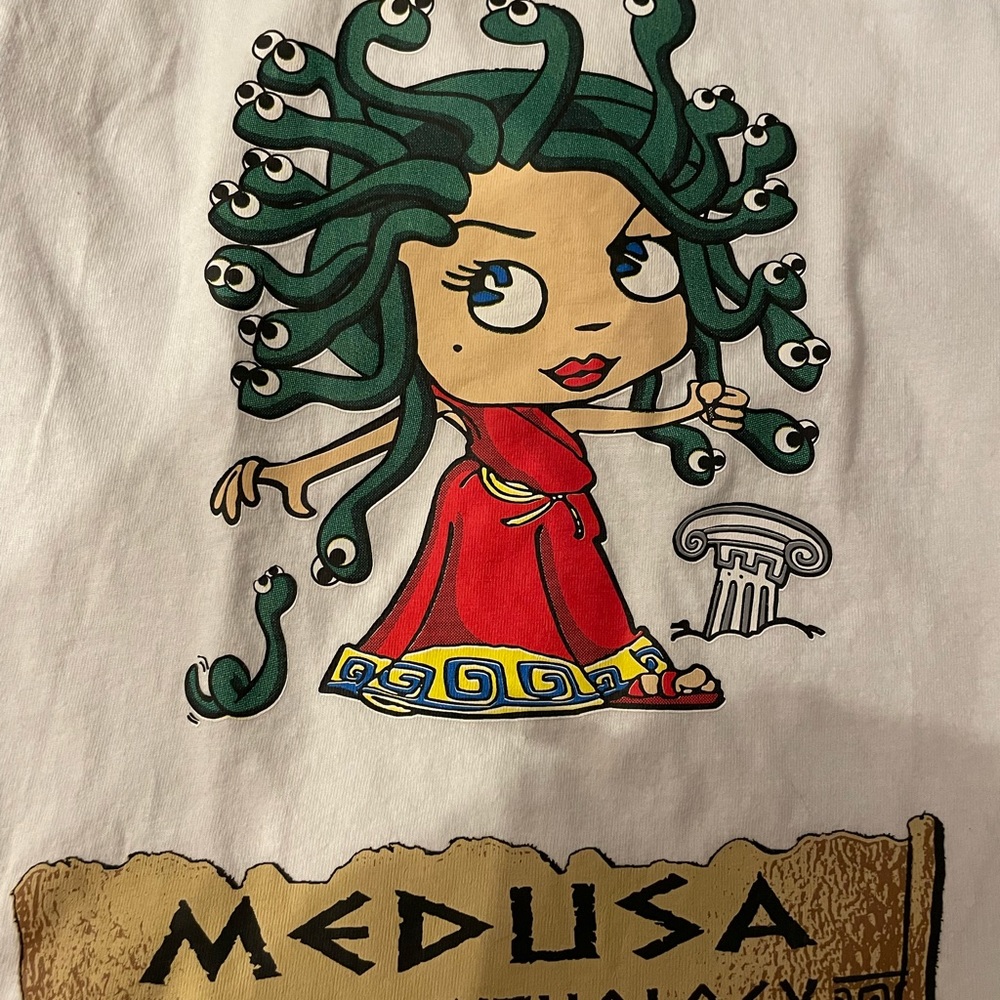 Girls Medusa, Greek mythology white T-shirt Ships Fast